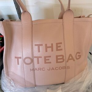 THE TOTE BAG-By Marc Jacobs -Large leather (Rose)